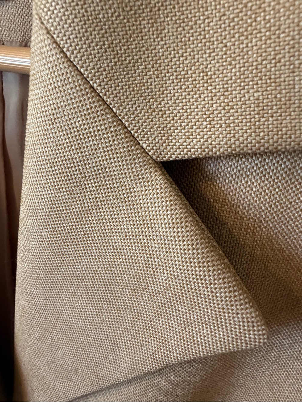 Kasper Camel Textured Skirt Suit - 2 pc Set - Size 14